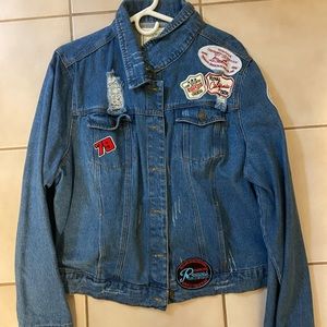 Oversized jean jacket